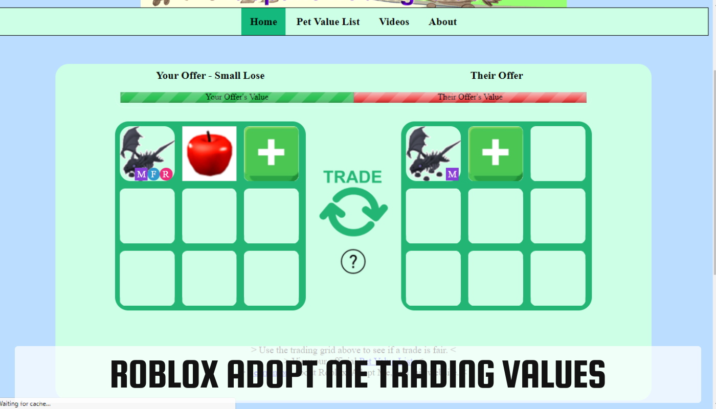 Roblox Adopt Me Trading Values