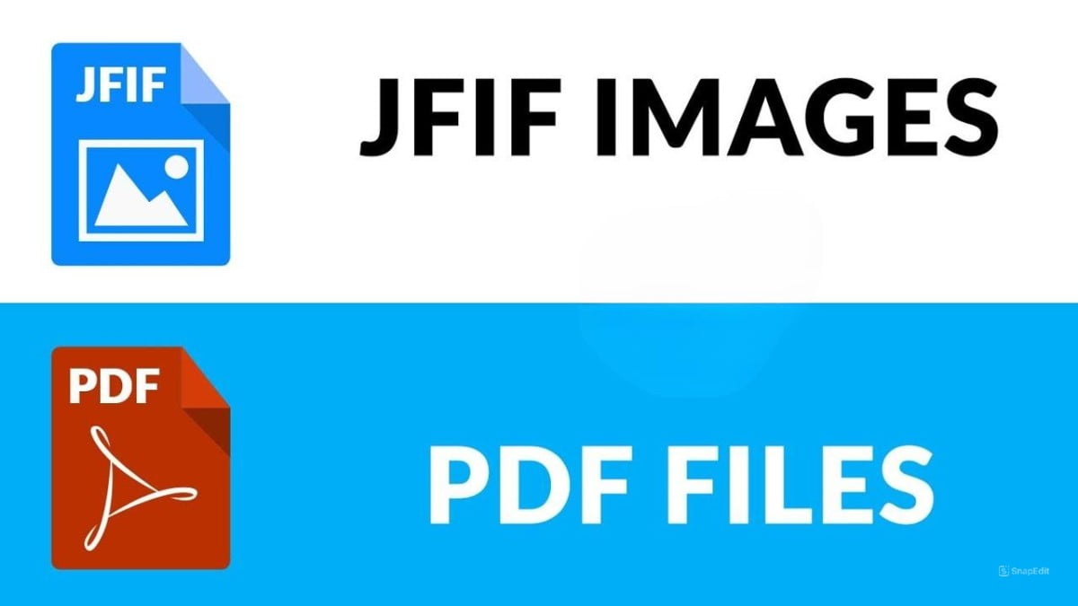 What are the JFIF and PDF file format and their Conversion