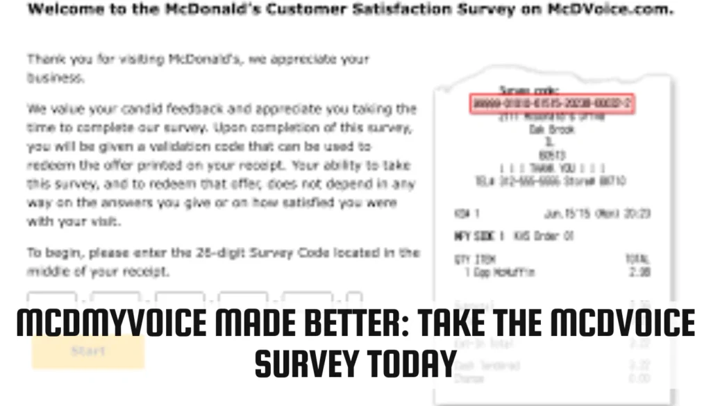 MCDMyVoice Made Better: Take the McDVOICE Survey Today MCDMyVoice