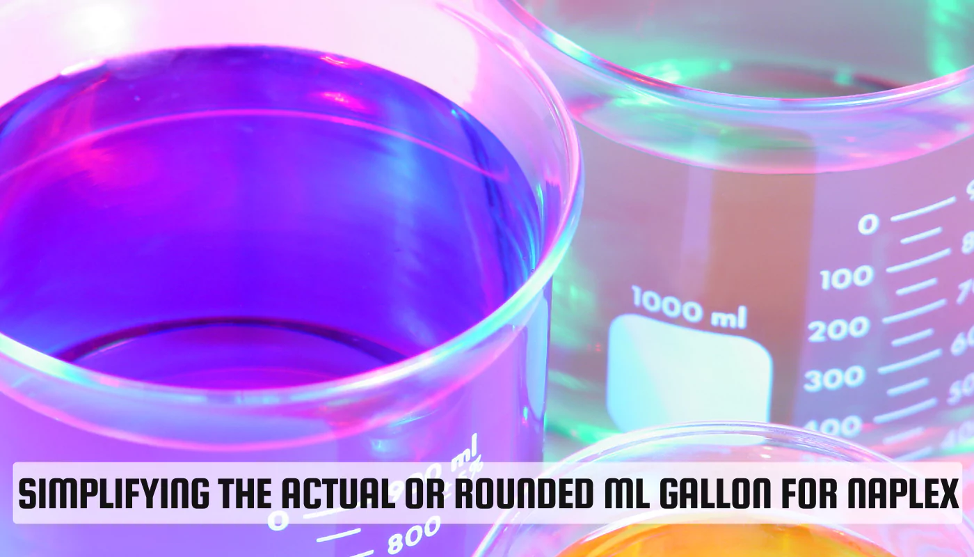 Actual or Rounded ML Gallon for NAPLEX