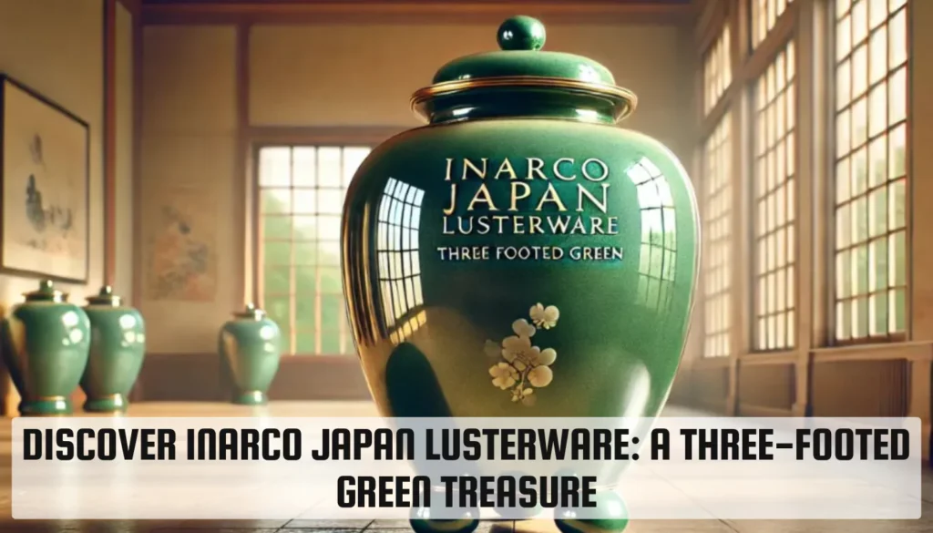 Inarco Japan Lusterware: A Three-Footed Green Treasure