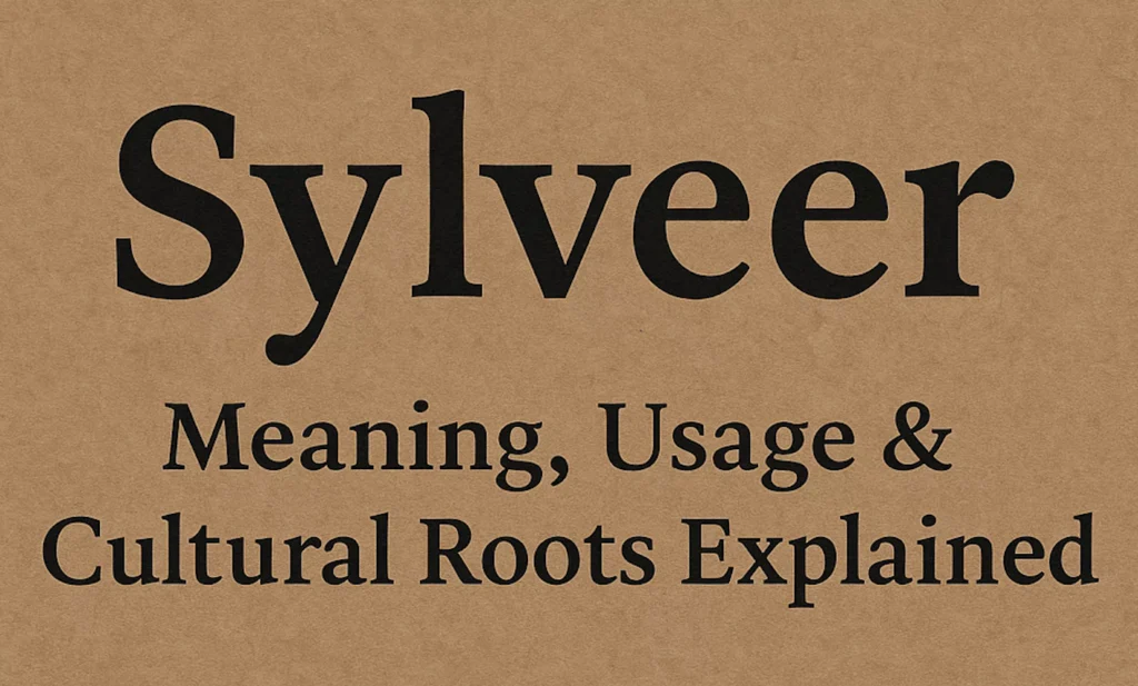Sylveer Meaning, Usage & Cultural Roots Explained Sylveer