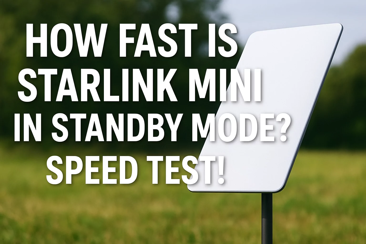 How Fast Is Starlink Mini in Standby Mode