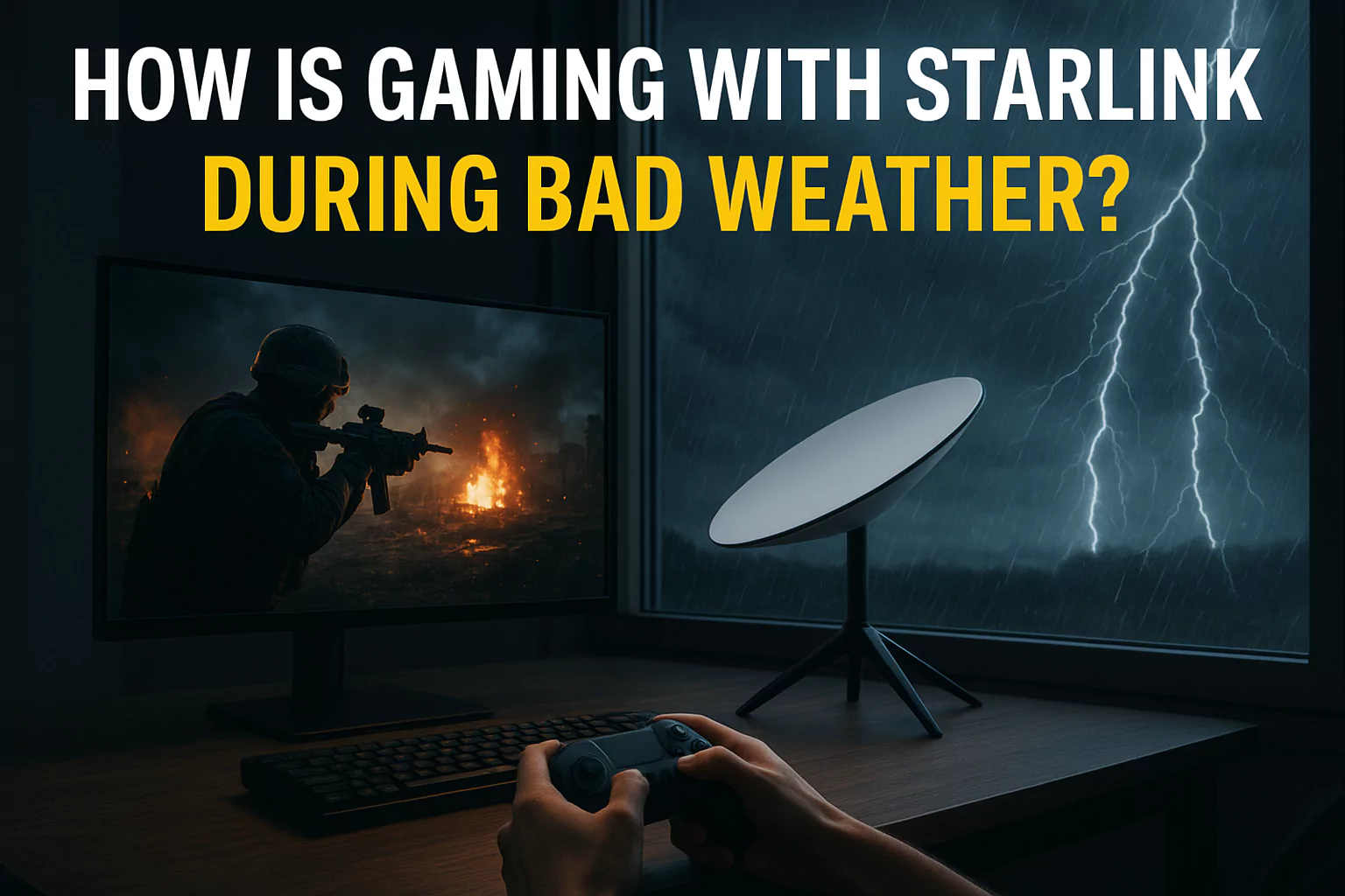 How Is Gaming With Starlink During Bad Weather