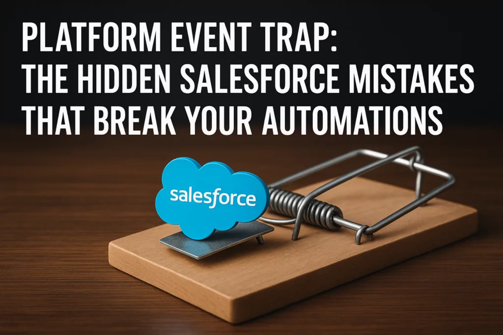 Platform Event Trap: The Hidden Salesforce Mistakes in 2025 Platform Event Trap
