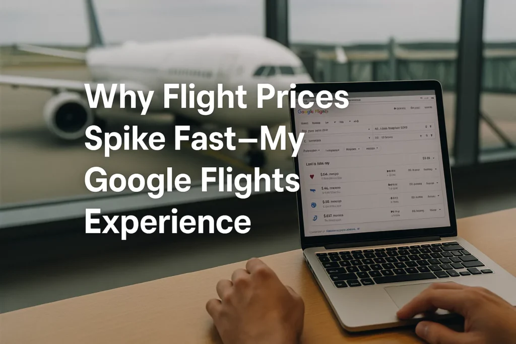 Why Flight Prices Spike Fast – My Google Flights Experience Why Flight Prices Spike Fast