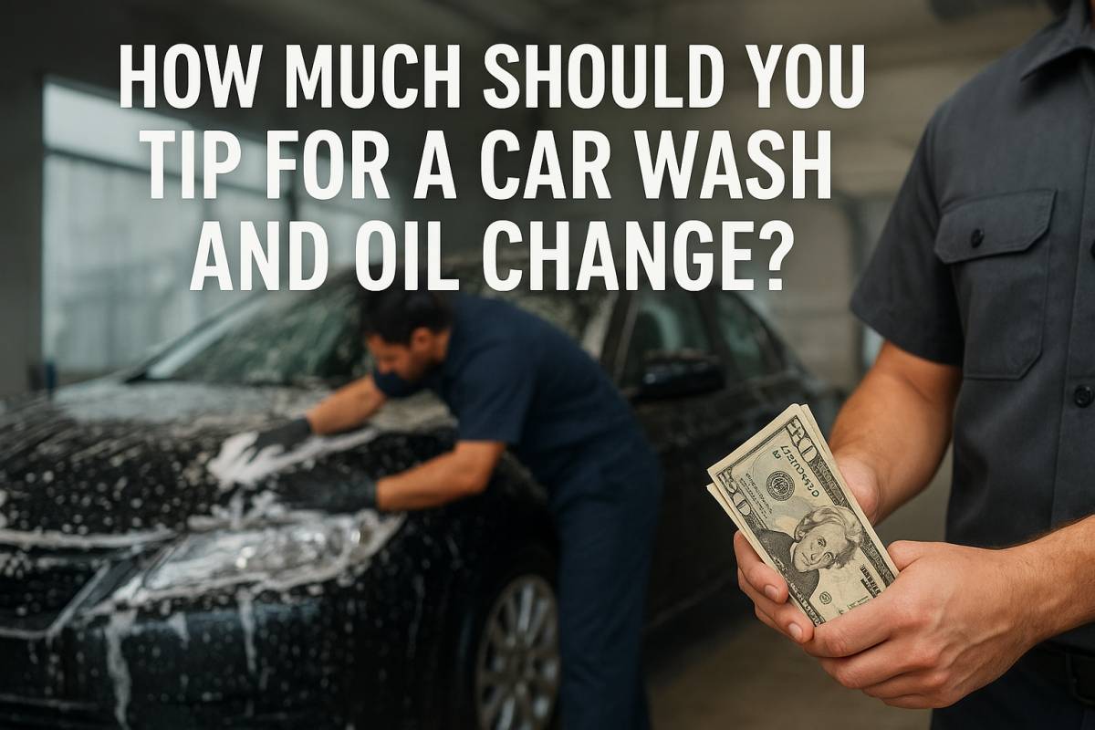 How Much Should You Tip for a Car Wash and Oil Change
