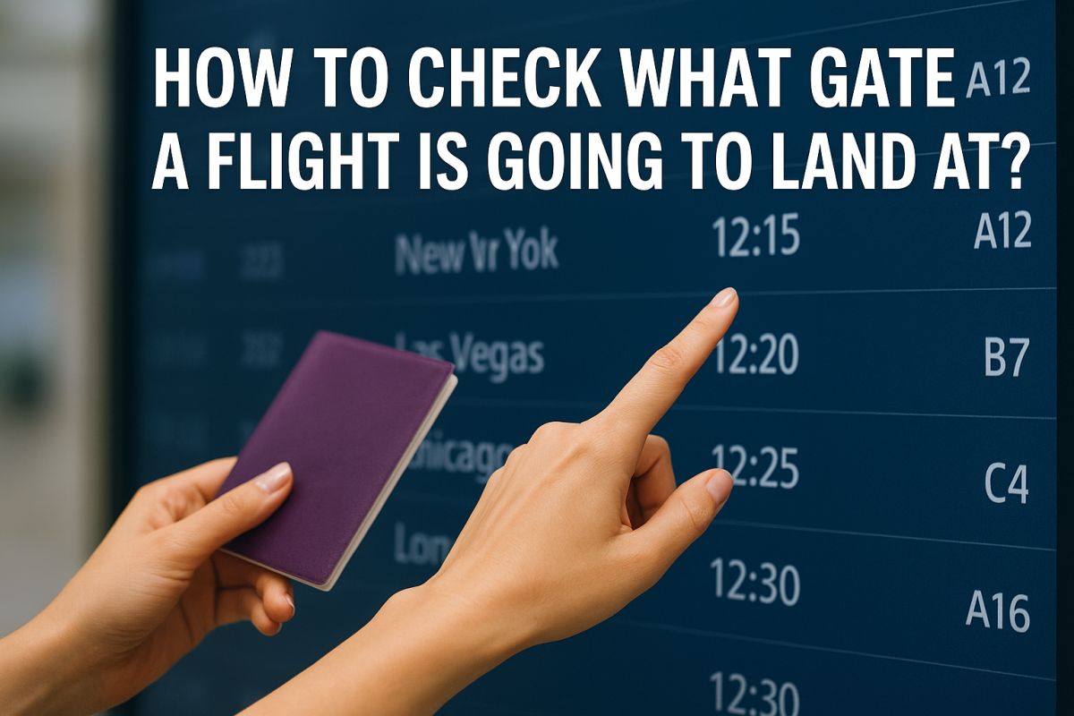 How to Check What Gate a Flight is going to land at
