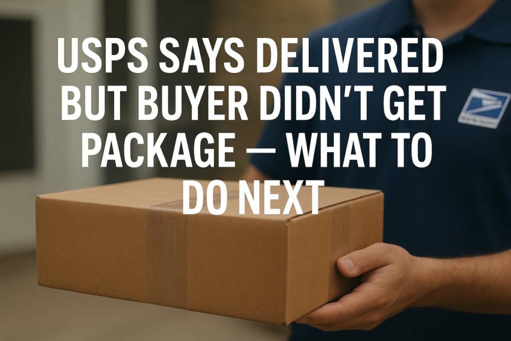USPS Says Delivered but Buyer Didn’t Get Package – What to Do Next USPS Says Delivered but Buyer Didn’t Get Package