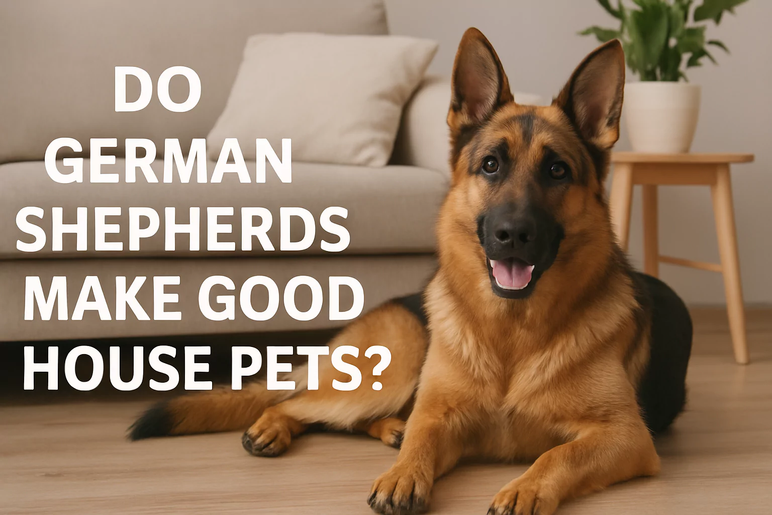 Do German Shepherds Make Good House Pets