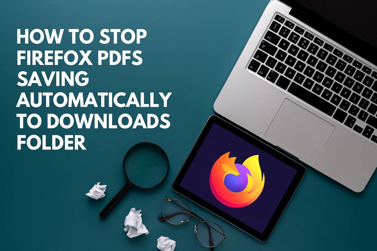 Stop Firefox PDFs Saving Automatically to Downloads Folder