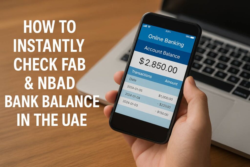 Check FAB & NBAD Bank Balance