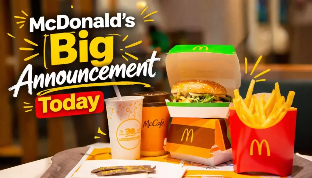 McDonald’s Big Announcement Today