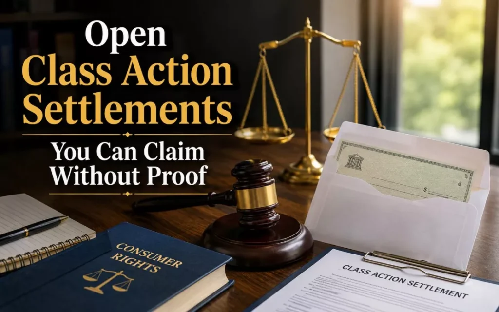 Open Class Action Settlements You Can Claim Without Proof