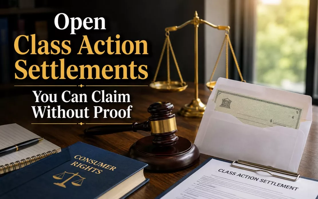 Open Class Action Settlements You Can Claim Without Proof