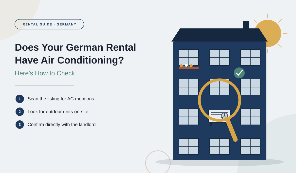 Does Your German Rental Have Air Conditioning