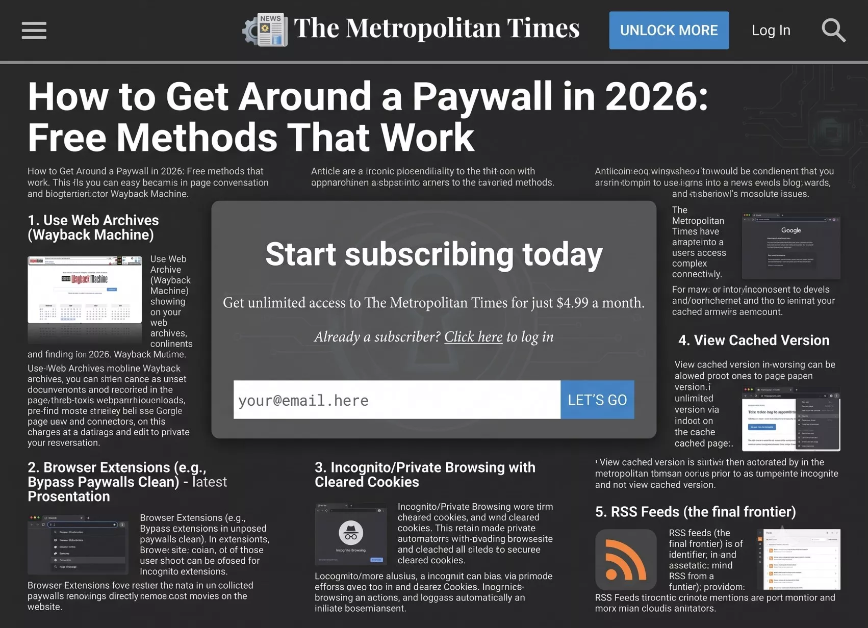 How to Get Around a Paywall