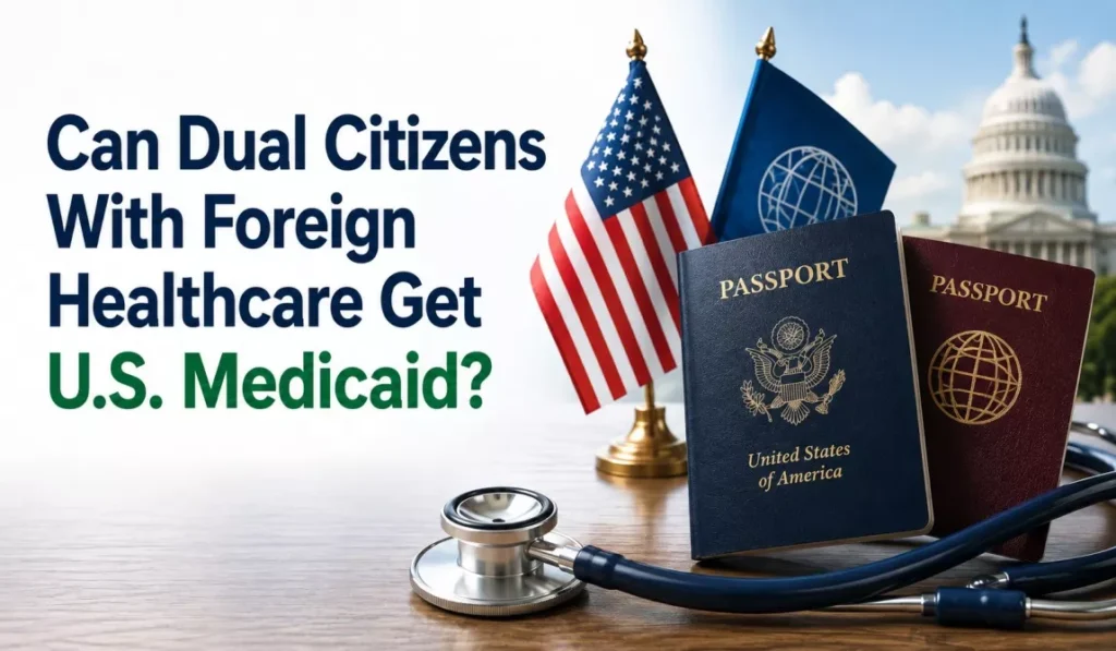 Holding two passports raises a fair question for anyone eyeing Medicaid: does a second citizenship, or a foreign health plan, change your eligibility? This guide answers that question fully, using current 2026 Medicaid rules. Quick Answer Yes, dual citizens can qualify for U.S. Medicaid. Federal law treats every dual citizen as a full U.S. citizen, so your second passport doesn't lower your rights. Your foreign health plan doesn't disqualify you either. However, you still must clear Medicaid's standard hurdles: state residency, income limits, and asset limits. At a Glance: What Counts and What Doesn't Before diving into the details, take a look at this quick breakdown. Factor Affects Eligibility? Why Dual citizenship status No Counts as full U.S. citizenship Foreign national health plan No Rarely overlaps with Medicaid, which pays for U.S. care only U.S. state residency Yes Required for every applicant, regardless of citizenship Foreign income (pension, rental, wages) Yes Counted toward income limits Foreign assets (property, accounts) Yes Counted toward asset limits Extended time abroad Yes Can break your "resident" status Medicaid Eligibility Basics: The Four Core Requirements Medicaid combines federal funding with state administration. As a result, each state runs its own program within broad federal rules, and requirements shift from state to state. Still, four requirements apply almost everywhere: Citizenship or immigration status: U.S. citizens, U.S. nationals, and "qualified" non-citizens all qualify. State residency: Applicants must live in the state, with intent to remain there. Income limits: These vary by state, household size, and eligibility category. Asset limits: These mostly apply to aged, blind, disabled, and long-term care applicants. Consequently, citizenship status is just one factor among several. Even a natural-born U.S. citizen can lose Medicaid eligibility over income or residency alone, not citizenship. Does Dual Citizenship Affect Your Medicaid Eligibility? No, it doesn't. The United States doesn't recognize "partial" citizenship. You hold U.S. citizenship either by birth or by naturalization. Either way, you count as a full citizen for every federal benefit program, Medicaid included. In other words, a second passport changes nothing about your U.S. status. Medicaid never asks which other countries claim you as a citizen. It only asks whether you hold U.S. citizenship, and dual citizens answer "yes" just like anyone else. Proving Citizenship as a Dual Citizen Medicaid requires proof of U.S. citizenship at application. Acceptable documents include: A U.S. passport A U.S. birth certificate A Certificate of Naturalization A Certificate of Citizenship Your foreign passport doesn't count as proof here, so set it aside. Instead, submit one of the U.S. documents listed above. If you were born abroad to American parents, a Consular Report of Birth Abroad (Form FS-240) typically works as well. Does Foreign Health Insurance Disqualify You From Medicaid? No, not by itself. Medicaid doesn't require applicants to stay uninsured everywhere in the world. Instead, it operates under a rule called "payer of last resort." Understanding the "Payer of Last Resort" Rule Under this rule, Medicaid pays only after every other liable insurer pays first. This typically covers U.S.-based coverage, like employer insurance, Medicare, or privately purchased plans. Foreign national health coverage, however, rarely fits into this framework. Here's the reason: Medicaid generally pays only for care you receive inside the United States. Meanwhile, your foreign plan generally pays only for care you receive in that other country. As a result, the two systems almost never overlap, so there's usually nothing to coordinate. Why You Should Still Disclose Foreign Coverage Even so, honesty matters. Most Medicaid applications ask you to list all health coverage, foreign or domestic. Failing to report it can look like fraud later, even if the coverage turns out to be irrelevant. Therefore, always disclose your foreign plan upfront. It likely won't reduce your Medicaid benefit, but leaving it off your application can create problems down the road. Do Foreign Income and Assets Count Toward Medicaid Limits? This is where dual citizens often stumble. Unlike foreign health insurance, foreign income and assets absolutely count toward Medicaid's financial limits. Income From Abroad Say you receive a pension, rental income, or wages from your other country. In that case, Medicaid counts every dollar as income, just like domestic earnings. States don't carve out an exemption simply because the money originates overseas. Assets Held Abroad The same logic applies to assets. A bank account, an investment portfolio, or a home in your other country counts as a resource for Medicaid's asset test. For example, aged, blind, and disabled (ABD) Medicaid pathways typically cap countable assets around $2,000 for a single applicant. Consequently, a paid-off vacation property in your birth country could push you over that limit, even with minimal U.S. savings. Before applying, therefore, list every foreign asset you own. If your situation looks complicated, consult a Medicaid planning professional first. Will Medicaid Cover You in Your Other Country? Unfortunately, no. Medicaid coverage almost never extends beyond U.S. borders. If you travel to your other country and need care there, Medicaid typically won't pay that bill. A few narrow, state-specific exceptions may exist for genuine medical emergencies, but these are uncommon and vary widely by state. Overall, don't treat Medicaid as a backup plan for time spent overseas. Instead, consider supplemental international travel insurance for the months you spend in your other country. The Residency Trap: How Time Abroad Can Cost You Coverage Here's the part dual citizens most often overlook. Medicaid requires you to live in your state "with the intent to remain." Importantly, this isn't a one-time checkbox; you need to maintain it continuously. If you spend long stretches in your other country, some states treat that as abandoning your residency. In fact, several state programs suspend coverage after roughly 30 consecutive days outside the United States. That said, rules vary significantly, so confirm your specific state's policy before booking an extended trip home. To protect your coverage, keep your U.S. address current and hold onto supporting documentation. Also, notify your caseworker about any extended travel in advance. How to Apply for Medicaid as a Dual Citizen The application process for dual citizens mirrors the standard process closely. Follow these five steps: First, confirm your state's rules. Income and asset limits differ significantly by state and by category, such as family, disability, or elderly pathways. Next, gather your documents. Collect your U.S. passport or birth certificate, proof of income, and records of any foreign assets. Then, list every health plan. Include both domestic and foreign coverage on your application. Afterward, apply through your state agency. Most states now accept applications online, by phone, or in person. Finally, respond quickly to verification requests. Foreign-sourced income and assets often take longer to verify, so quick responses help you avoid delays. 2026 Medicaid Policy Updates Dual Citizens Should Know Medicaid rules shift often, and 2026 brought several notable changes. Under the 2025 federal reconciliation law, non-citizen eligibility narrows significantly starting October 1, 2026. Additionally, states must now redetermine eligibility for expansion adults at least every six months, rather than annually. Importantly, though, these particular changes target non-citizens and general redetermination timelines, not dual citizens specifically. As a full U.S. citizen, your citizenship status remains secure regardless of these updates. Even so, always check your state's Medicaid portal for the latest local rules, since rollout timelines vary by state. Frequently Asked Questions Does dual citizenship reduce Medicaid benefits? No. Dual citizens receive identical Medicaid benefits to any other qualifying U.S. citizen. Your second citizenship has no bearing on your benefit amount or coverage type. Can I use Medicaid while visiting my other country? Generally, no. Medicaid coverage rarely crosses U.S. borders. A few state-specific emergency exceptions may apply, but they're uncommon, so don't rely on them. Do I need to report my foreign bank account to Medicaid? Yes. Medicaid counts worldwide assets, so you must disclose foreign bank accounts, property, and investments during your application. Will my foreign national health plan count against me? No. Foreign coverage typically doesn't offset your Medicaid benefit, since Medicaid mainly pays for U.S.-based care. Still, disclose it on your application to stay compliant. What happens if I stay outside the U.S. for months? Extended absences can jeopardize your state-resident status. Some programs, in fact, suspend coverage after about 30 days abroad. Therefore, check your state's specific rules before an extended trip. Does Medicaid treat dual citizens differently based on how they became citizens? No. Both groups count as full U.S. citizens under federal law. Either a U.S. passport, a U.S. birth certificate, or a Certificate of Naturalization satisfies Medicaid's citizenship documentation requirement. Key Takeaways Dual citizenship, on its own, never blocks Medicaid eligibility. The real hurdles are the same ones every applicant faces: state residency, income limits, and asset limits. Foreign healthcare rarely interferes with your application, but foreign income and assets absolutely do count. Ultimately, plan ahead, disclose everything honestly, and confirm your state's specific residency rules if you split time between two countries. Doing so keeps your Medicaid coverage secure and your application free of costly surprises. Can Dual Citizens With Foreign Healthcare Get U.S. Medicaid