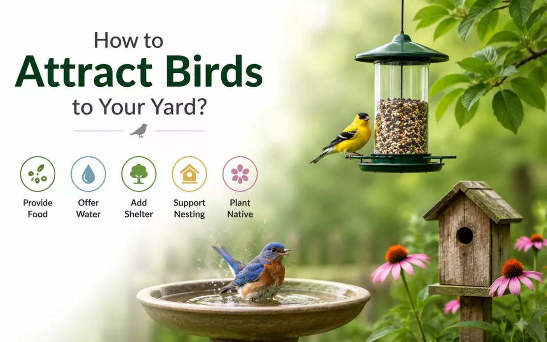 How to Attract Birds to Your Yard